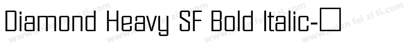 Diamond Heavy SF Bold Italic字体转换